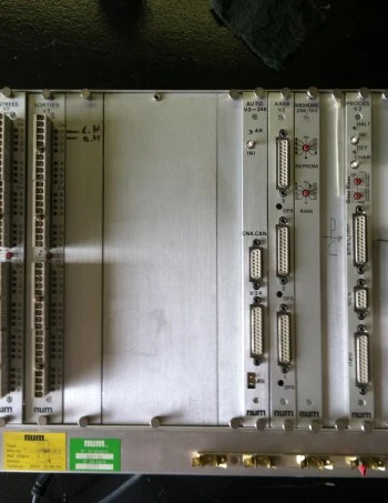 This NUM 750 F CNC control is from a Weeke BP 10.